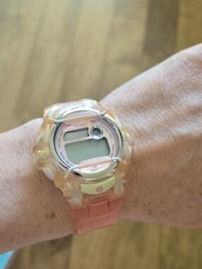 Casio Transparent Pink Digital Sports Watch